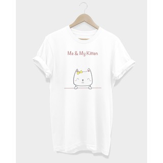 เสื้อยืดลายแมว Me &amp; My Kitten Tee-Shirt