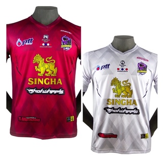 เสื้อกีฬา เสื้อฟุตบอล เสื้อกีฬาพิมพ์ลาย คอวี T Rex khon kaen team เนื้อผ้า Micro Polyester 100%