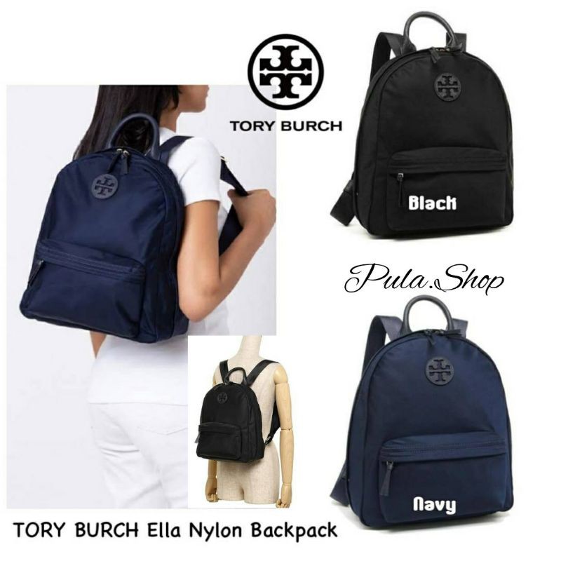 กระเป๋าเป้สะพายหลัง 💕 TORY BURCH Ella Nylon Backpack | Shopee Thailand
