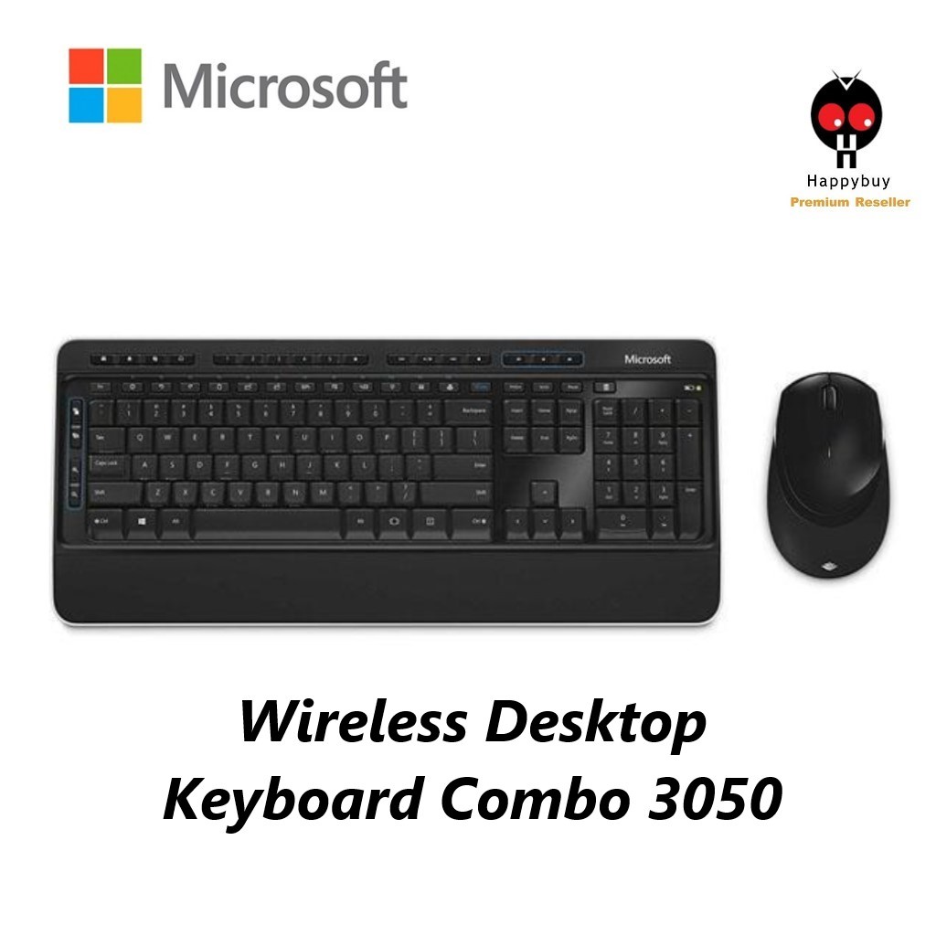 Microsoft 3050 Wireless Desktop Keyboard Combo - PP3-00024