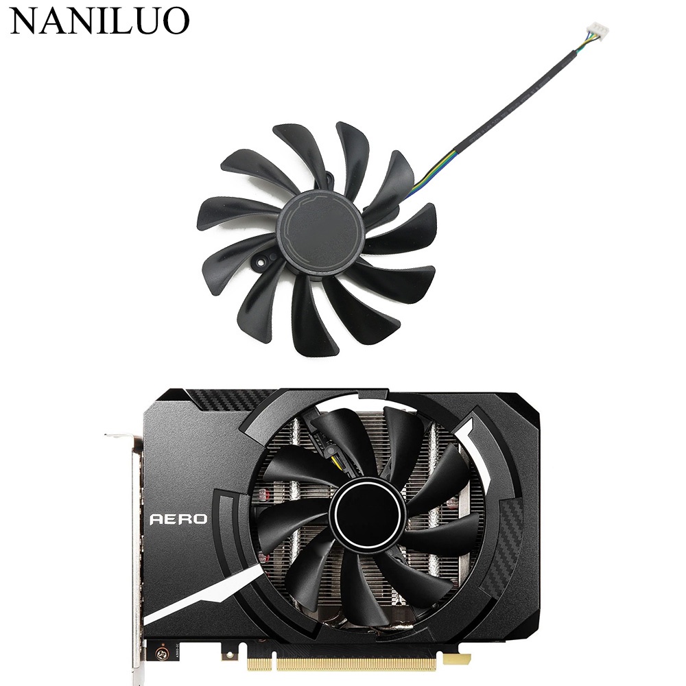 95 มม.กราฟิกการ์ดแฟน GTX1660 1660Ti สําหรับ MSI GeForce GTX 1660 Super 1660Ti AERO ITX การ์ด Cooling