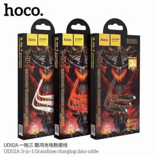 HOCO​UD02A สายชาร์จ3-IN-1ของแท้100%