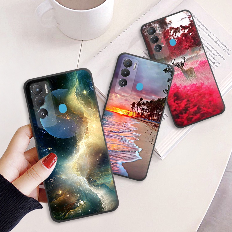 Tecno Pova Neo LE6 เคสซิลิโคนอ่อนนุ่ม TPU การ์ตูนทาสีสําหรับ Tecno Pova Neo LE6