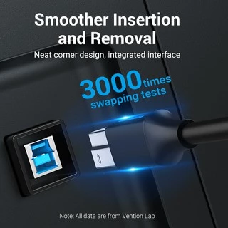 Vention สายเคเบิล Usb 3.0 Usb A To Usb B Male To Male 2A ความเร็วสูง 5Gbps สำหรับเครื่องปริ้น Canon Hp COO