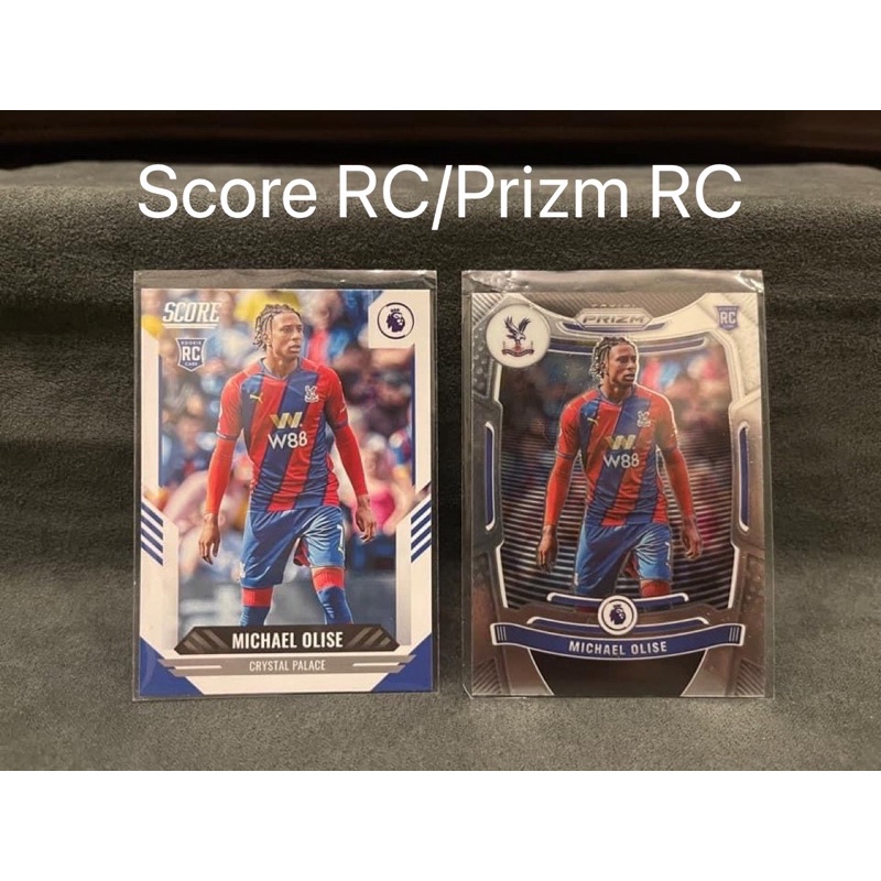 การ์ดบอล Michael Olise ทีม Crystal Palace รุ่น Panini RC Base Score/RC Base Prizm ปี 21-22