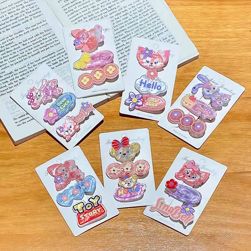 กิ๊บติดผมลายการ์ตูน กิ๊บติดผม สีพาสเทล กิ๊บกระต่าย 3ชิ้น ราคา ถูกที่สุด ดีลบีเคเค แกลเลอรีภาพที่ 2