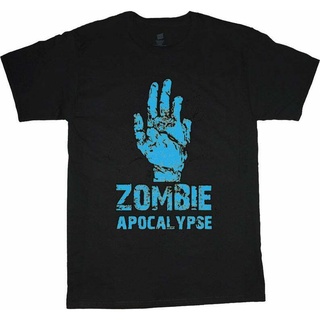 เสื้อยืดผ้าฝ้ายพิมพ์ลายขายดี เสื้อยืดลําลอง แขนสั้น พิมพ์ลาย Zombie apocalypse Gamers สวมใส่สบาย สําหรับผู้ชาย