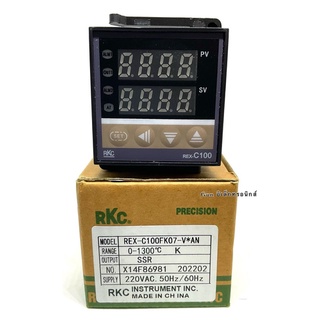 REX-C100FK07-M*AN เครื่องควบคุมอุณหภูมิ 0-1300องศา  K  RELAY / SSR  หน้า 48x48 (ของใหม่)