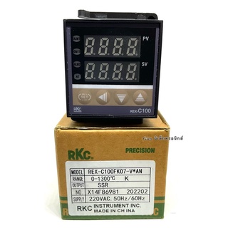 REX-C100FK07-M*AN เครื่องควบคุมอุณหภูมิ 0-1300องศา  K  RELAY / SSR  หน้า 48x48 (ของใหม่)