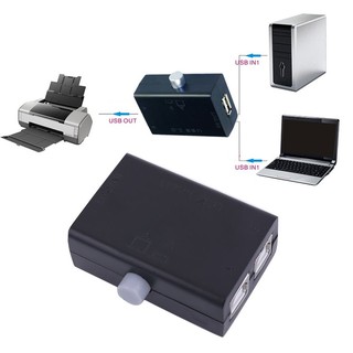 🎸Mini USB Sharing Share Switch Box Hub 2 Ports PC Computer Scanner Printer