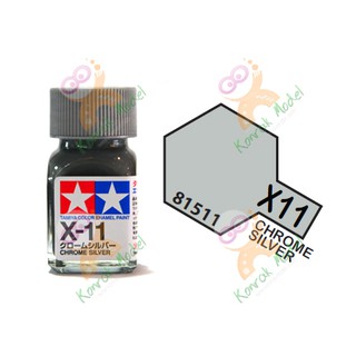 สีสูตรน้ำมัน Tamiya Enamel X11 Chrome Silver 10ml