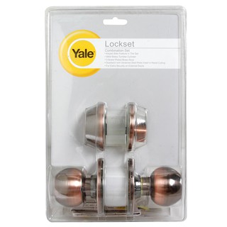 ลูกบิด+DEAD BOLT YALE CB-9217 US11 หัวกลม AC YALE CB-9217 US11 AC KNOB + DEABOLT