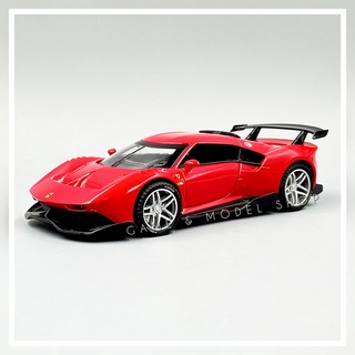 **สินค้าพร้อมส่ง** Ferrari P80/C 1:32 [JIAYE MODEL] โมเดลรถ เฟอร์รารี่ พี 80/C  สีแดง, เหลือง, ดำ