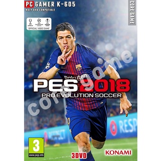 PES 2018 pro evolution soccer 2018 แผ่นเกมส์ แฟลชไดร์ฟ เกมส์คอมพิวเตอร์  PC โน๊ตบุ๊ค