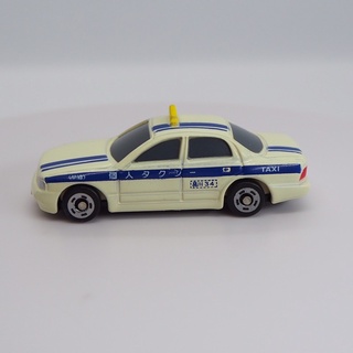 รถแท็กซี่จิ๋ว Toyota Crown Majesta Taxi (White x Blue) Tomica No. 115