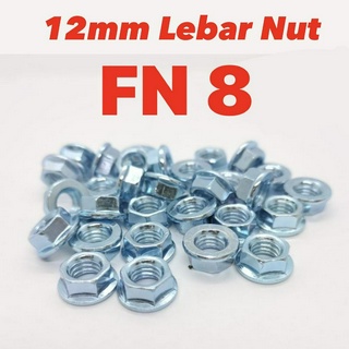 Fn 8 (12) น็อต // น็อต 12 มม. / ขนาดน็อต 12 มม. สกรู LEBAR M8 น็อต LEBAR NUT SAIZ 12 มม. LEBAR FN8 SKRU