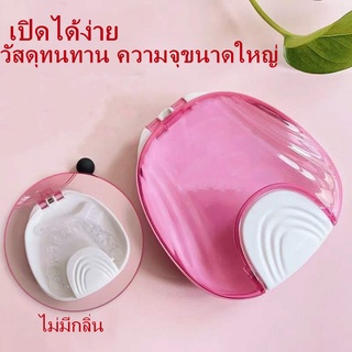 【จัดส่งฟรี】ถูกที่สุด!! พร้อมส่งจากไทย  กล่องใส่รีเทนเนอร์ กล่องจัดเก็บฟันปลอม (ขนาดกลาง) พลาสติกแบบหนา กล่องรีเทนเนอร์