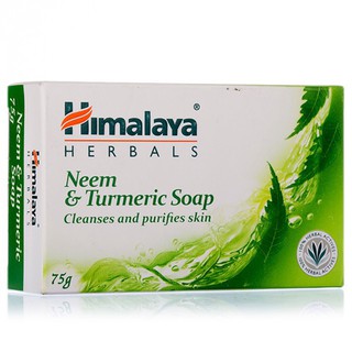 ((สบู่ลดสิว ลดกลิ่นตัว)) Himalaya Neem &amp; Turmeric Soap