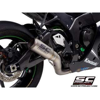 ท่อ SC Project Titanium Or Carbon CR-T Muffler for KAWASAKI ZX-10R - RR (2016 - 2020)