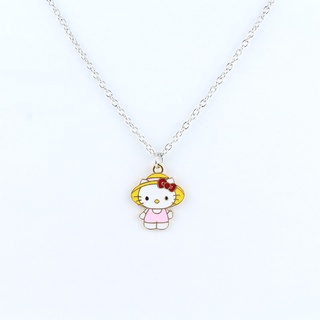 สร้อยคอ จี้การ์ตูนแมว Hello Kitty น่ารัก สร้างสรรค์ สําหรับเด็กผู้หญิง