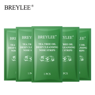 BREYLEE FDA tea แผ่นมาสก์จมูก ช่วยกําจัดสิวเสี้ยน ชุด 5 ชิ้น