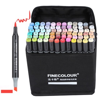 Finecolour ชุดแปรงมาร์กเกอร์ ปากกามาร์กเกอร์ 72 สี พร้อมขาตั้ง และกระเป๋า สําหรับเด็ก และผู้ใหญ่