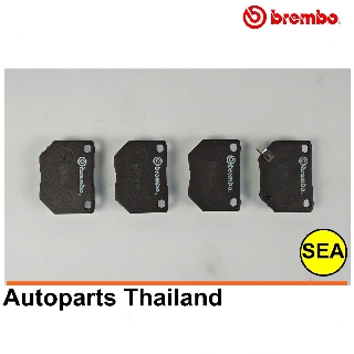 ผ้าเบรกหลัง BREMBO รุ่น CERAMIC สำหรับ SUBARU (2 Pot) Impreza GD WRX ปี 00-07 (1เซต) P78016C