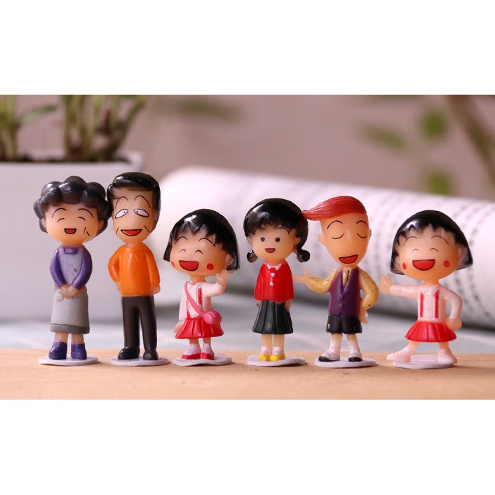 [ครอบครัวมารููโกะ] ตุ๊กตาฟิกเกอร์ Figure Model Maruko โมเดล ขนาดประมาณ 4-5ซม. น่ารักมากๆ