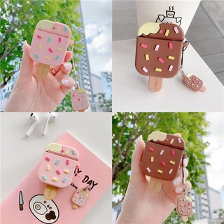 ใหม่ เคสหูฟัง ป้องกัน ลายไอศกรีม พร้อมจี้ห้อย สําหรับ Airpods 3gen 2021 3 Pro 2021