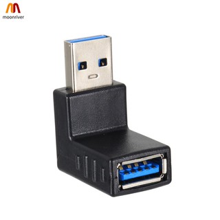 MR USB 3.0 A Male to Female อะแดปเตอร์ขยาย 90 Degree Right Angle Adapter Plug with Female