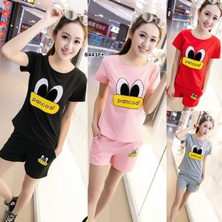 เสื้อแขนสั้นลายเป็ด+กางเกงขาสั้น TW8441