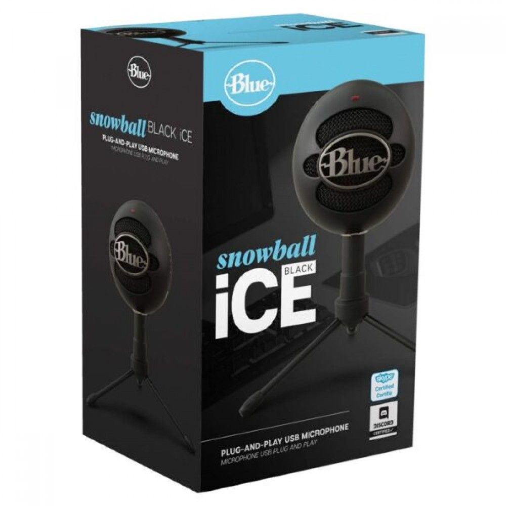 Blue 988-000067 Snowball iCE USB Condenser Microphone for PC and Mac ( Black )