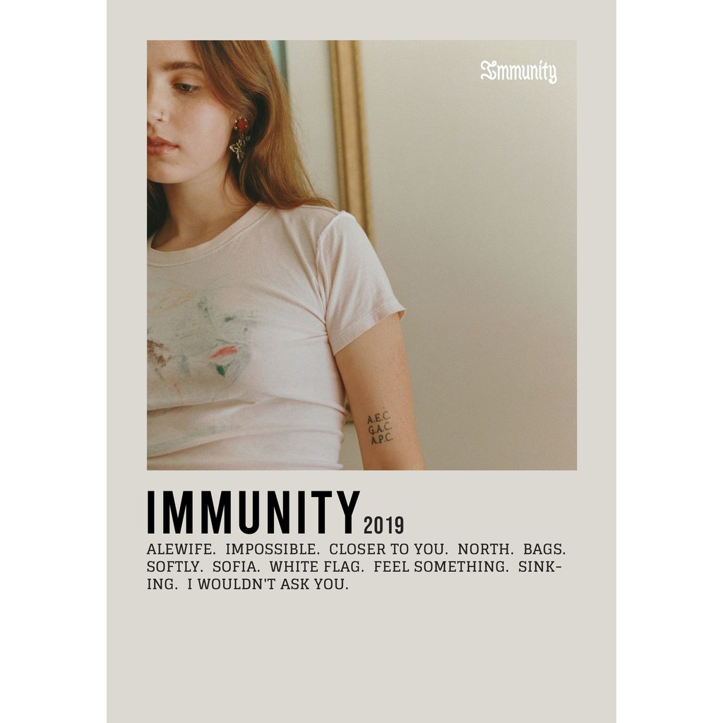 อัลบั้มปกโปสเตอร์ Immunity โดย Clairo