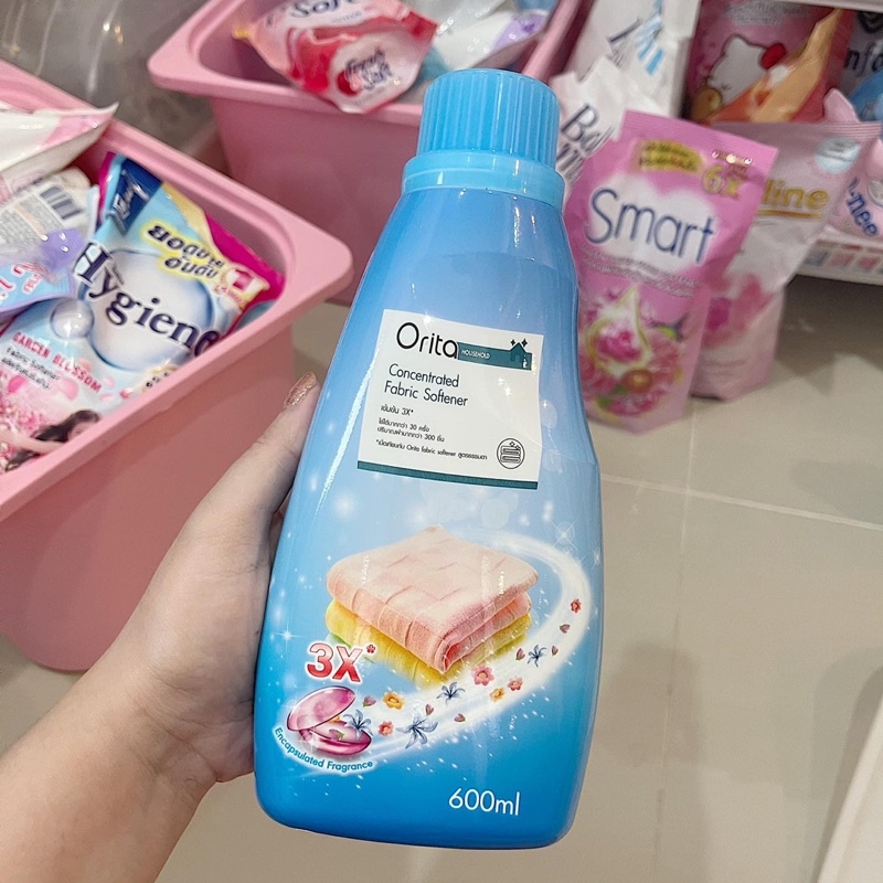 น้ำยาปรับผ้านุ่ม​ Orita​ 600 ml.​ สีฟ้า