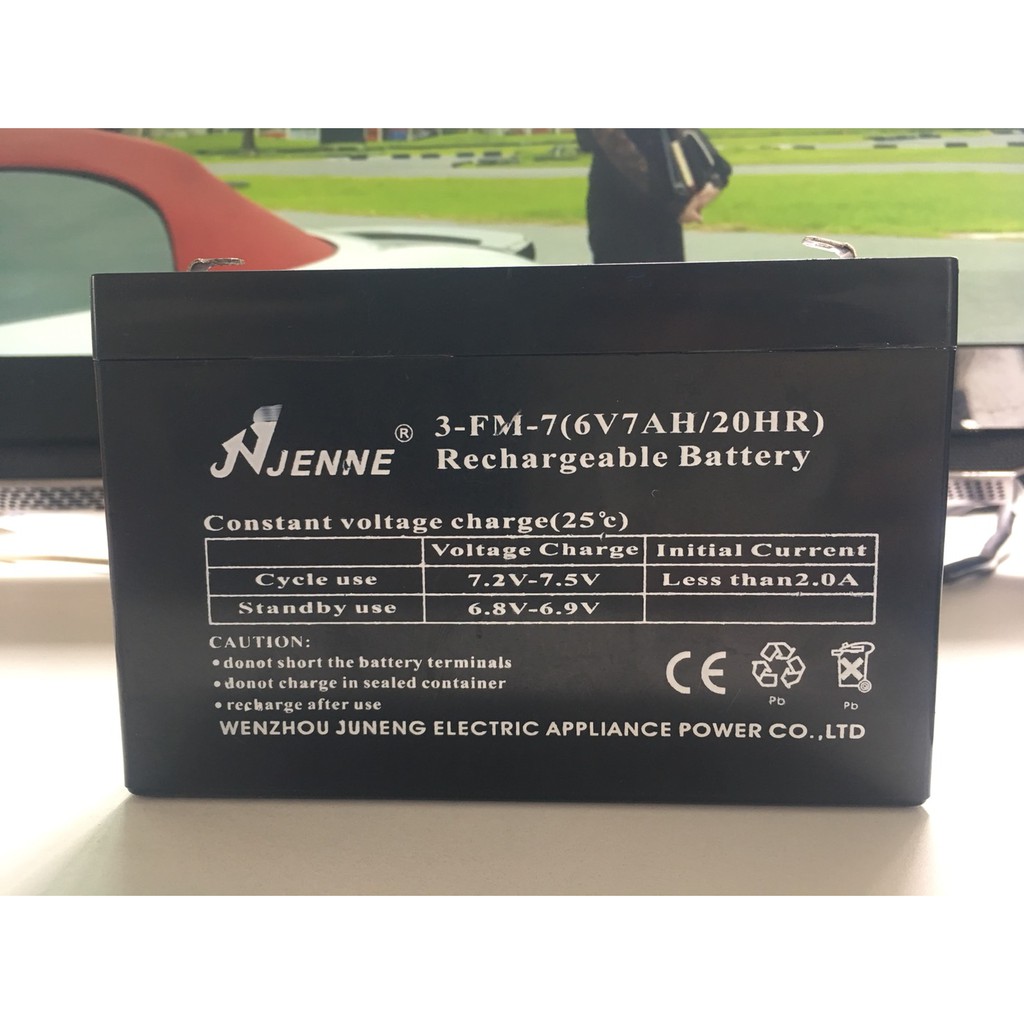 Battery 6v7Ah แบตเตอรี่รถเด็ก แบตเตอรี่สำรองไฟ
