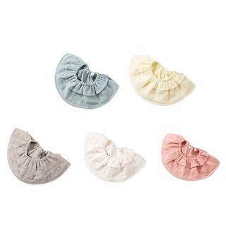 SOME Baby Feeding Drool Bib Saliva Towel Soft Crepe 360 Degree Rotation Burp Cloth Collar Decoration Scarf for Newborn