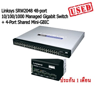 สวิตซ์ Linksys SRW2048 48-port 10/100/1000 Managed Gigabit Switch + 4-Port Shared Mini-GBIC