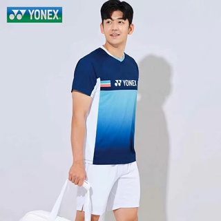 Yonex ใหม่ เสื้อผ้าแบดมินตัน แห้งเร็ว ฤดูร้อน สําหรับผู้ชายและผู้หญิง 6123