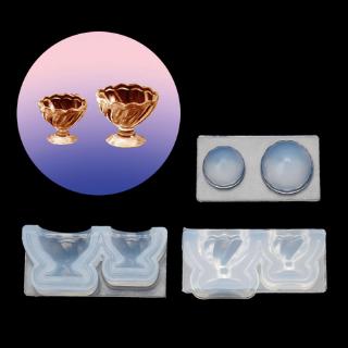 ✿INF✿Silicone Resin Mold Set DIY Resin Real Small 3D Glass Goblet Cup Art Craft Tools