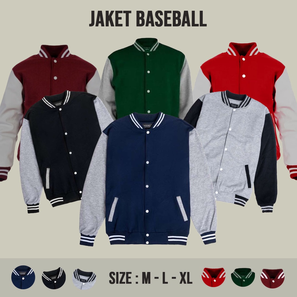 COOL BANDUNG FASHION เสื้อแจ็คเก็ตเบสบอลสําหรับผู้ชายและผู้หญิง VARSITY