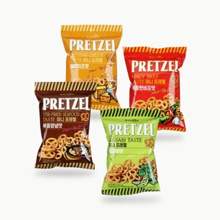 พร้อมส่ง 미니 프레첼 ขนมเพรทเซล 4 รสชาติ Samjin Mini Pretzel 85g.