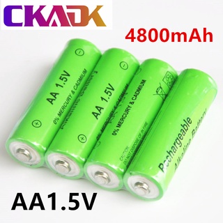 performance  High Capacity 1.5V AA Rechargeable Battery 4800mAh NI-MH 1.5 V  for Clocks Mice Computers Toys So on+free S