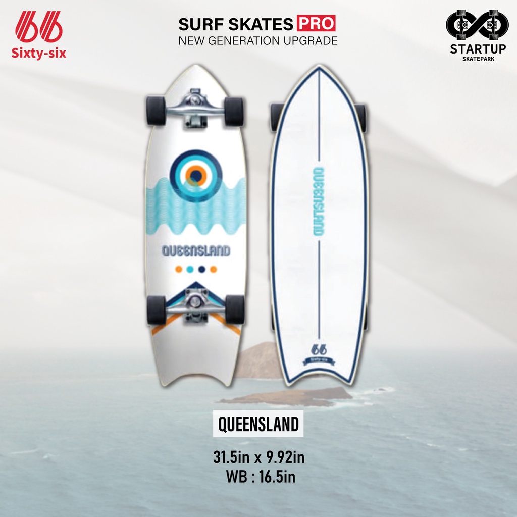 Sixty-Six Surfskate New Queensland 31.5" New Model 2021