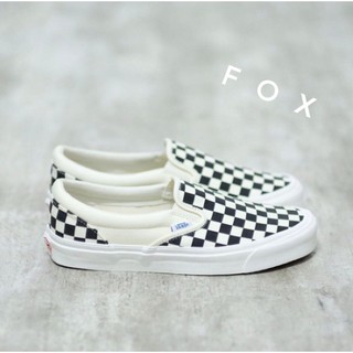 Vans Slip On OG Premium Checkerboard White