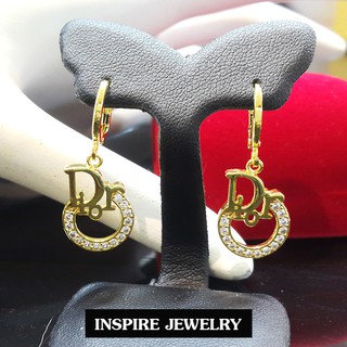 Inspire Jewelry ต่างหูงานแฟชั่นอินเทรนสุดๆ ฝังเพชร งานจิวเวลลี่