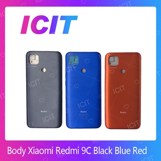 Xiaomi Redmi 9C อะไหล่บอดี้ เคสกลางพร้อมฝาหลัง Body For Xiaomi Redmi9C อะไหล่มือถือ ICIT 2020