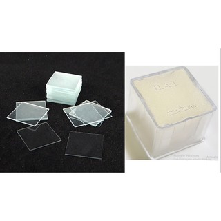 กระจกปิดสไลด์ 22x22 มม. 100 แผ่น / Microscope Cover Glass