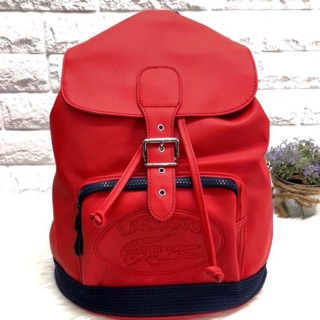 LACOSTE PVC PU BACKPACK BAG