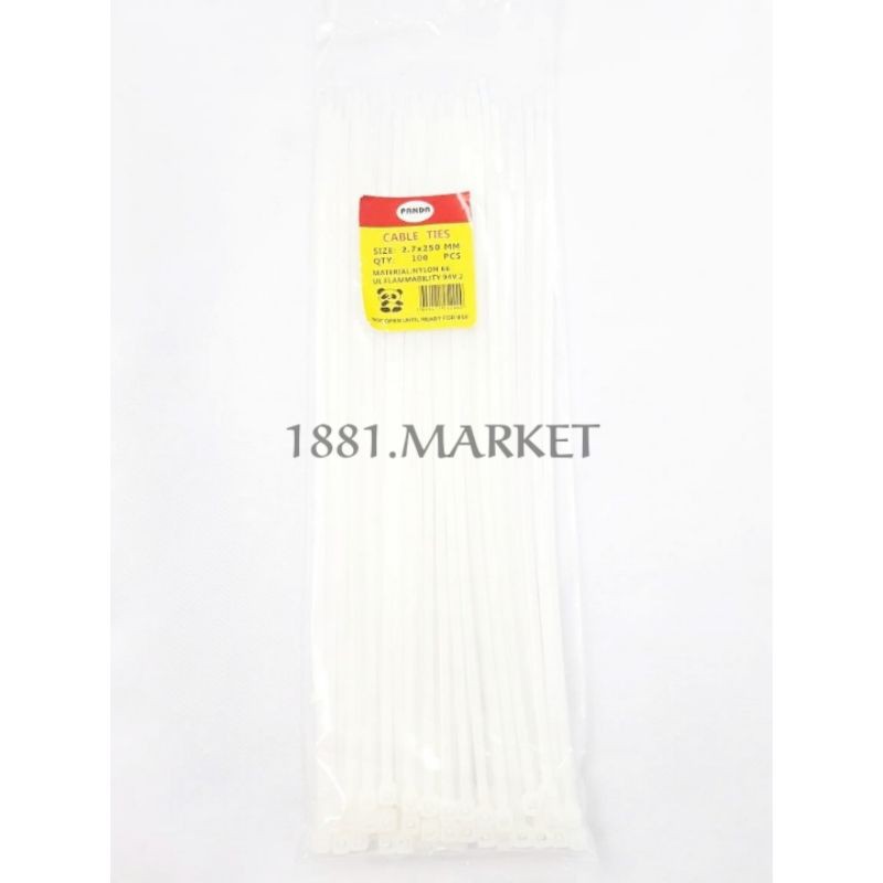 CABLE TIE CABLE TIE CABLE TIE CABLE 2.7 x 250 มม. 100 ชิ้น CABLE TIES