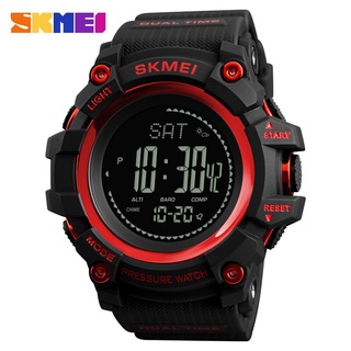 SKMEI Outdoor Sports Watches Mens Pedometer Calories Digital WristWatch Altimeter Weather Barometer Clock Compass Thermo